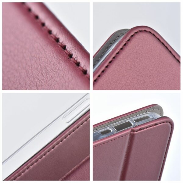 SMART MAGNETO Book case for REALME 14 PRO burgundy