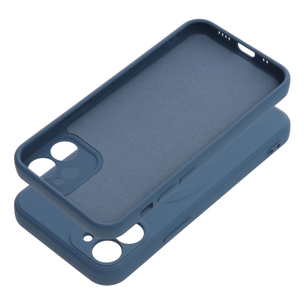SILICONE MAG COVER case compatible with MagSafe for IPHONE 12 Mini blue