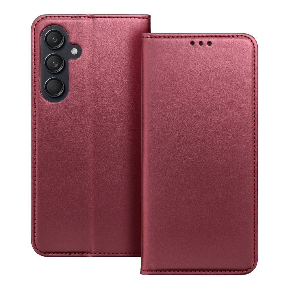 SMART MAGNETO Book case for SAMSUNG S24 FE burgundy