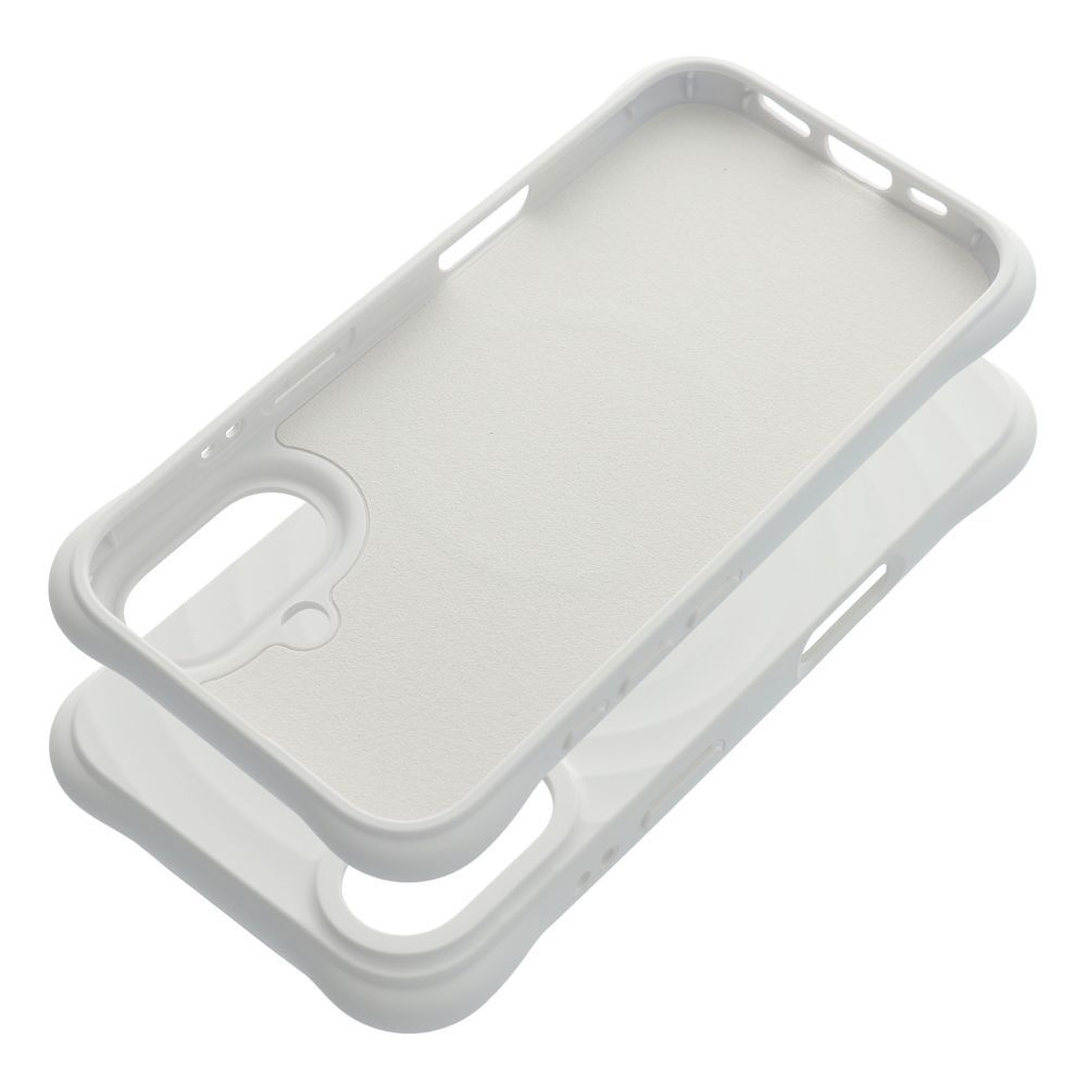 Silicone Zephyr Mag Cover compatible with MagSafe do IPHONE 16 white