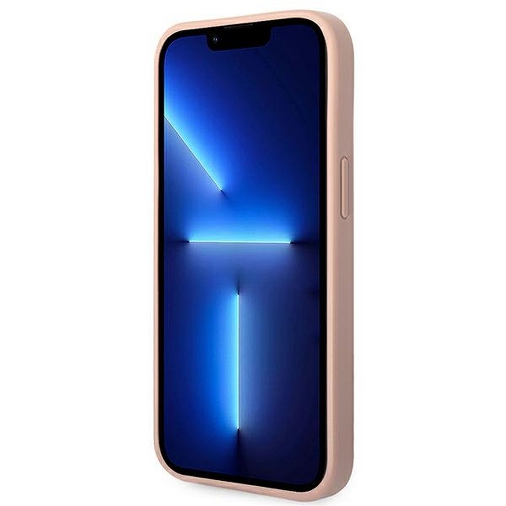 GUESS case for IPHONE 14 Plus GUHCP14MPSASBPI (Saffiano With Metal Logo) pink
