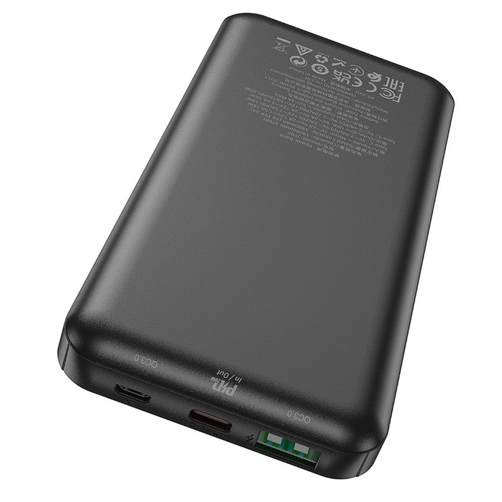 HOCO powerbank 10000 mAh PD QC3.0 3A 20W J102 black
