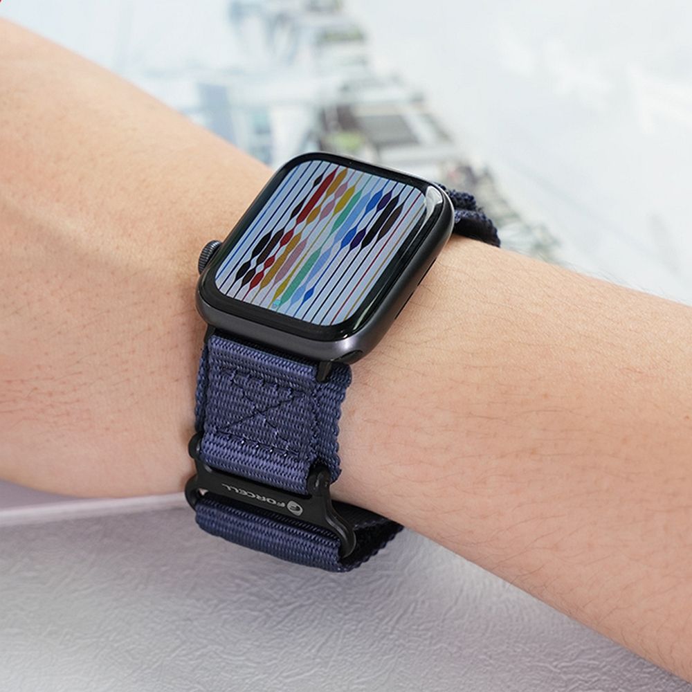 FORCELL F-DESIGN FA05 nylon strap for APPLE Watch 38 / 40 / 41 mm blue