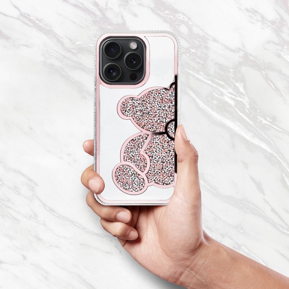 TEDDY BEAR Case for IPHONE 16 Pro pink