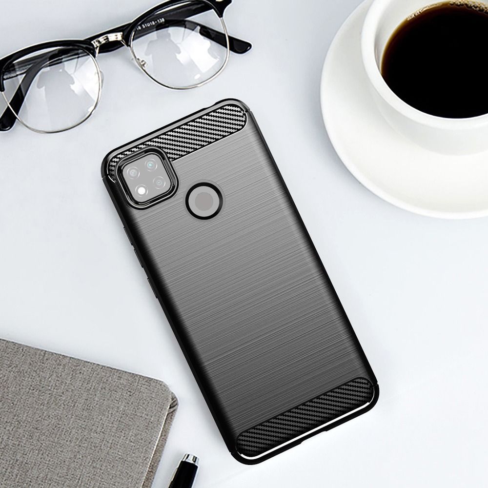 CARBON case for XIAOMI Redmi 9C black