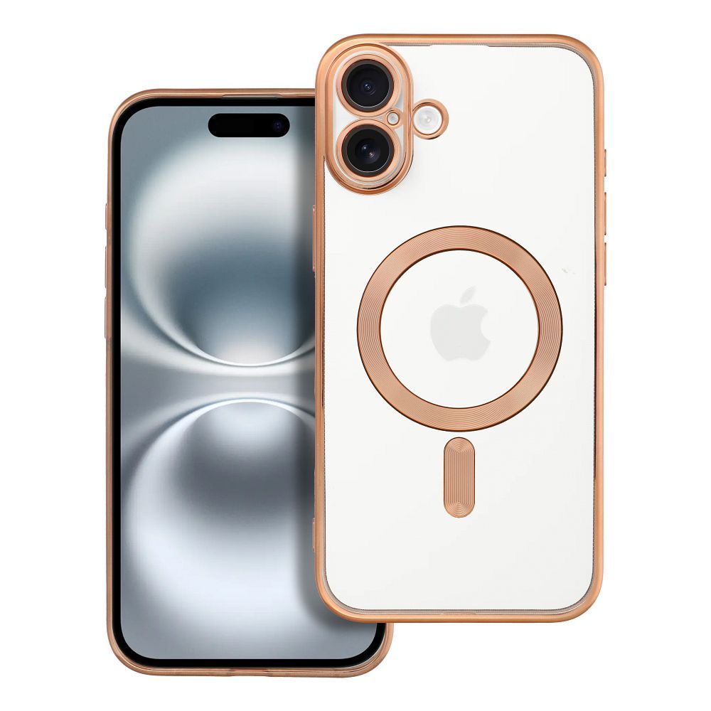 ELECTRO MAG COVER case compatible with MagSafe for IPHONE 16 Plus gold