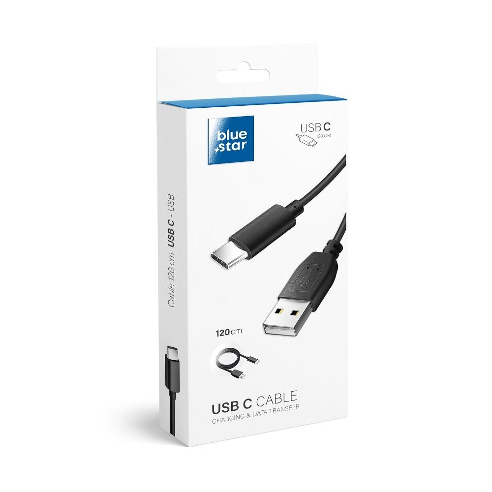 471ad7351860ec5c8e3cb4a48a6865af BLUE STAR LITE cable 3A USB A to Type C 1,2 m black