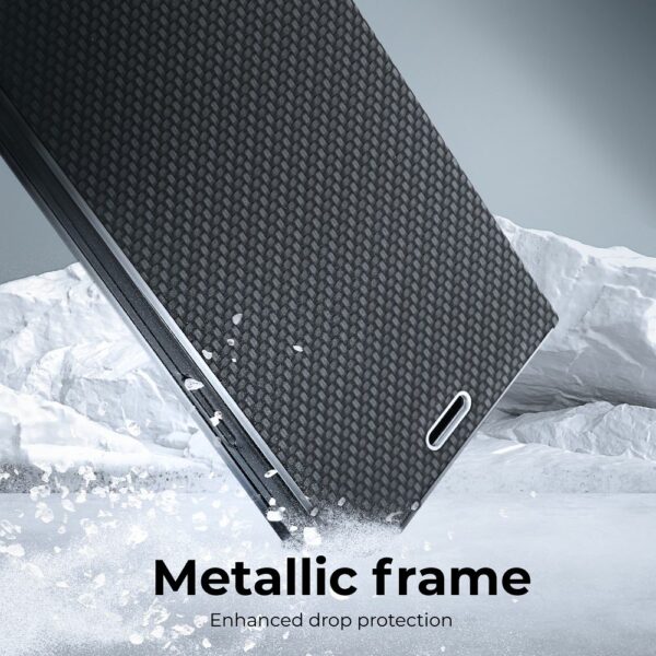 LUNA Book Carbon for IPHONE 15 Pro black