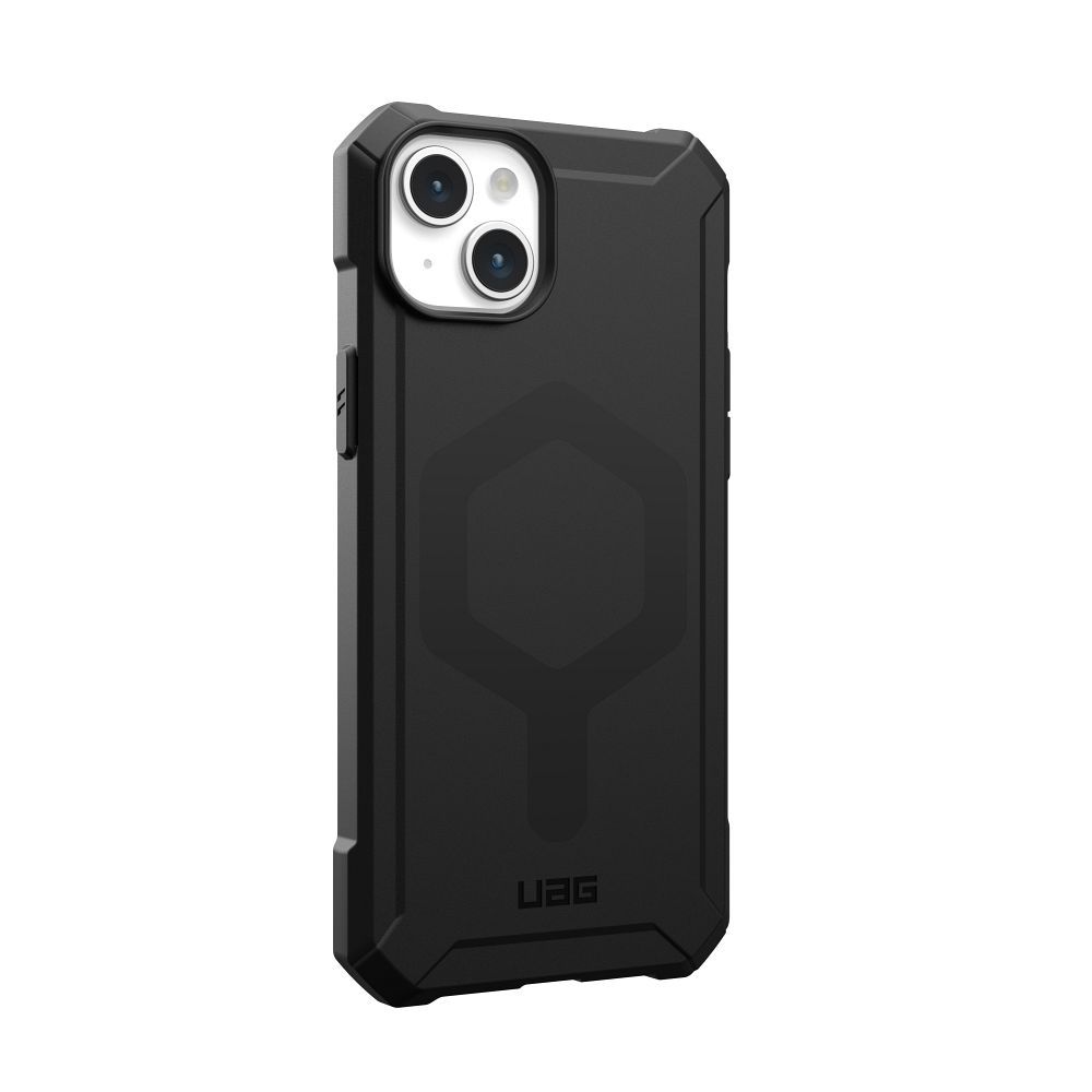 UAG Urban Armor Gear case ESSENTIAL compatible with MagSafe for IPHONE 15 Plus black
