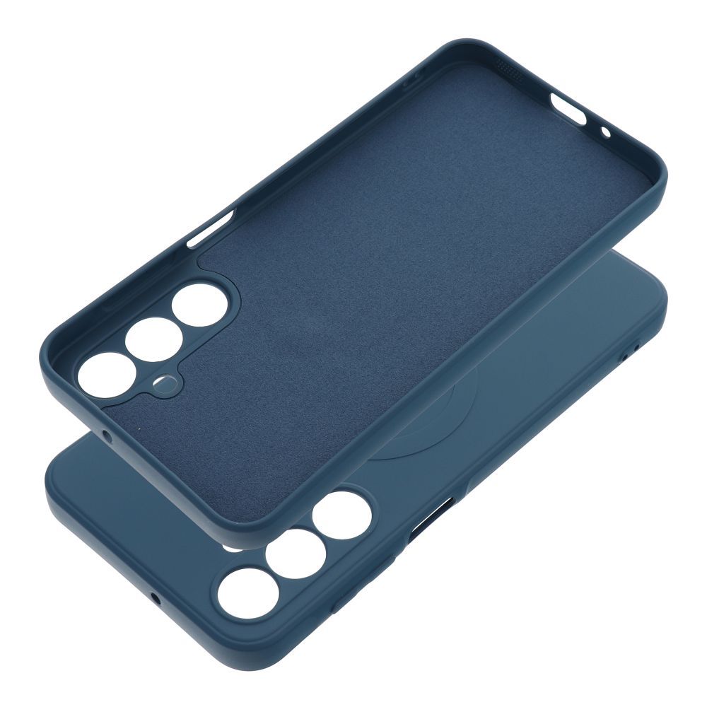 SILICONE MAG COVER case compatible with MagSafe for SAMSUNG A16 blue