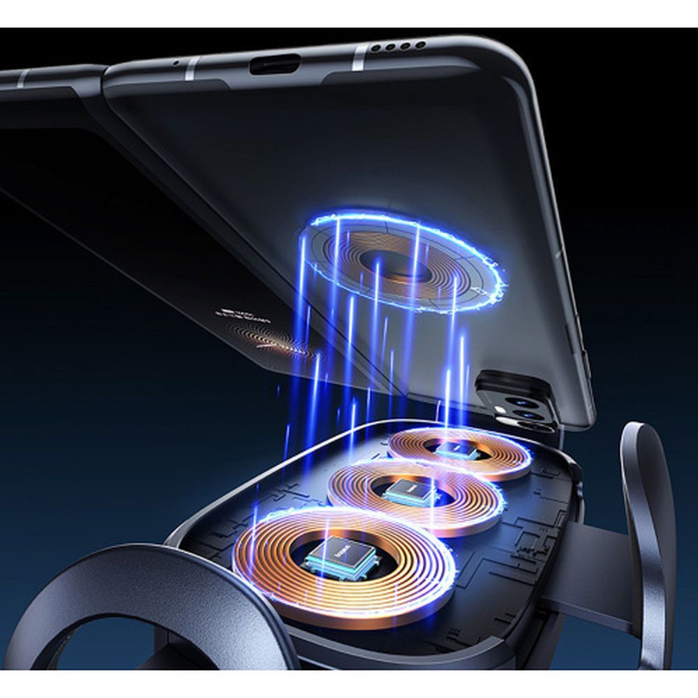 47af619ab423f4968185ebc7395e6b41 BASEUS car holder with wireless charging for air vent 15W BS-CM029 black