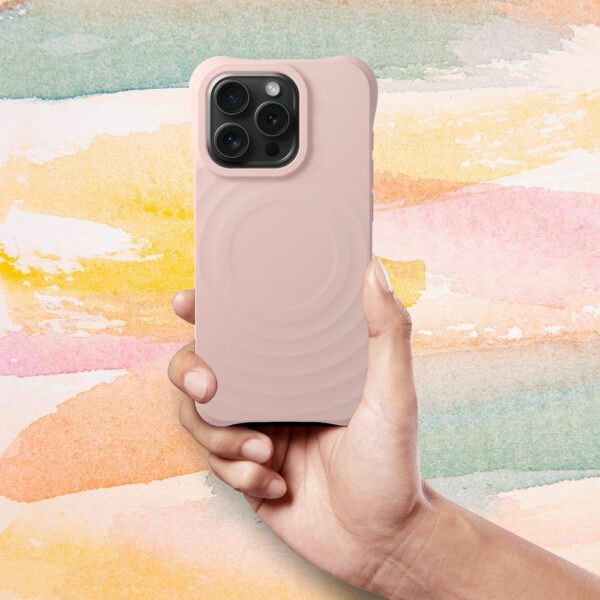 Silicone Zephyr Mag Cover compatible with MagSafe do IPHONE 15 PLUS pink