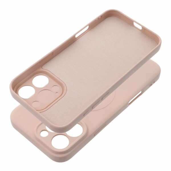SILICONE MAG COVER case compatible with MagSafe for IPHONE 16 Pro Max pink