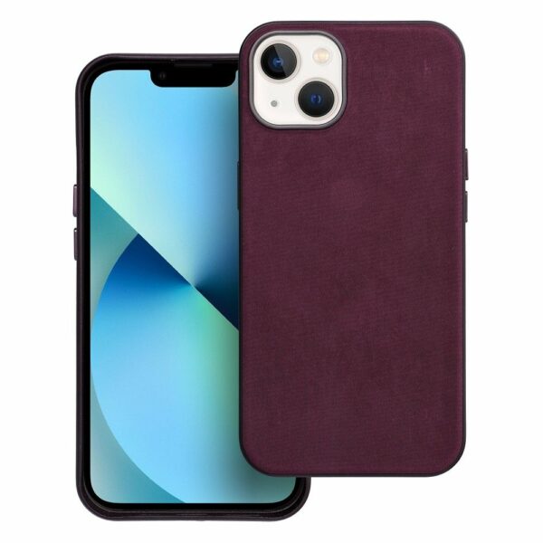 WOVEN MAG COVER case compatible with MagSafe for IPHONE 13 burgundy