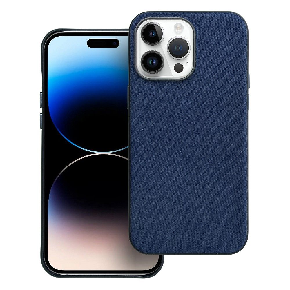 WOVEN MAG COVER case compatible with MagSafe for IPHONE 14 Pro Max sea blue