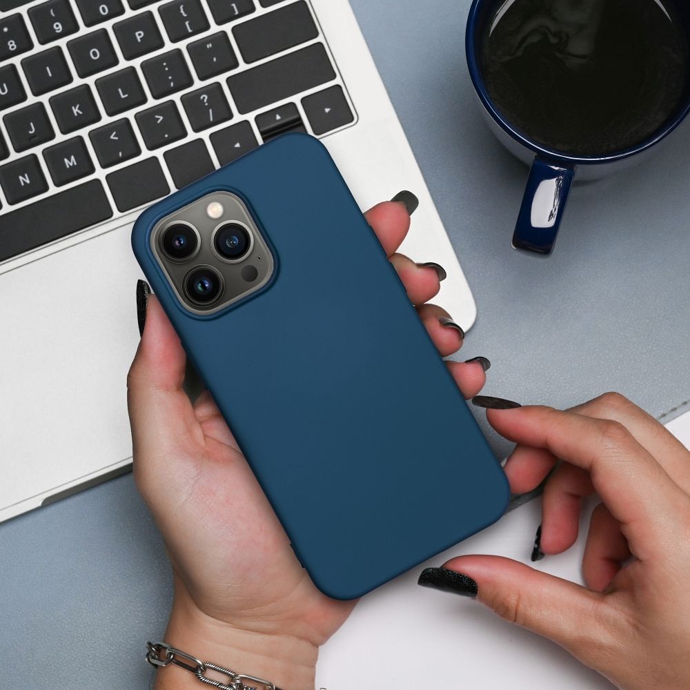 48ca28b05ae7587683f76401ec6fd580 SILICONE case for IPHONE 11 blue
