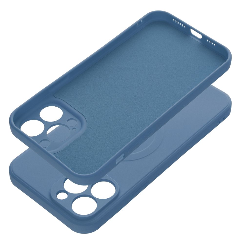 SILICONE MAG COVER case compatible with MagSafe for IPHONE 13 Pro Max blue