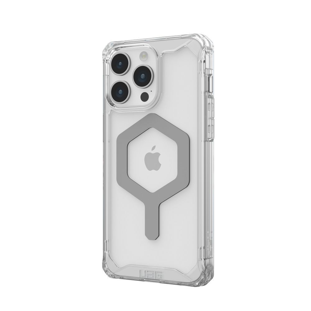 UAG Urban Armor Gear case PLYO compatible with Magsafe for IPHONE 15 Pro Max ice silver