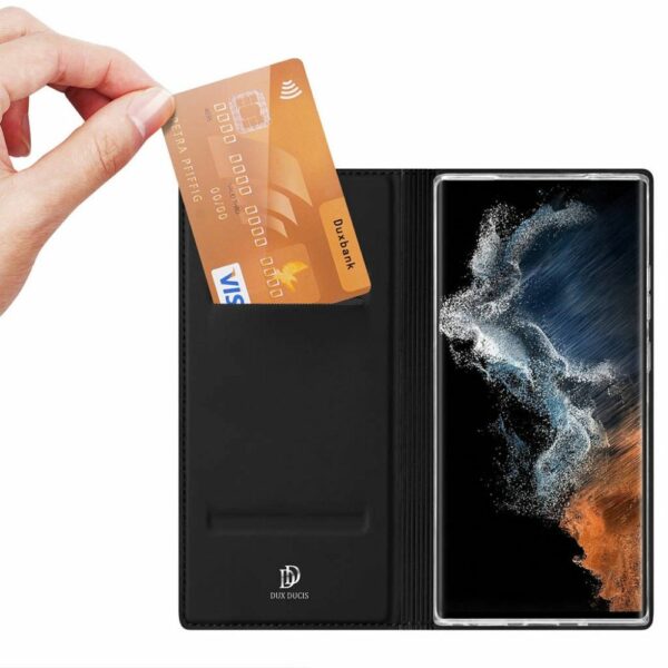 DUX DUCIS wallet case SKIN PRO for SAMSUNG S23 Ultra black