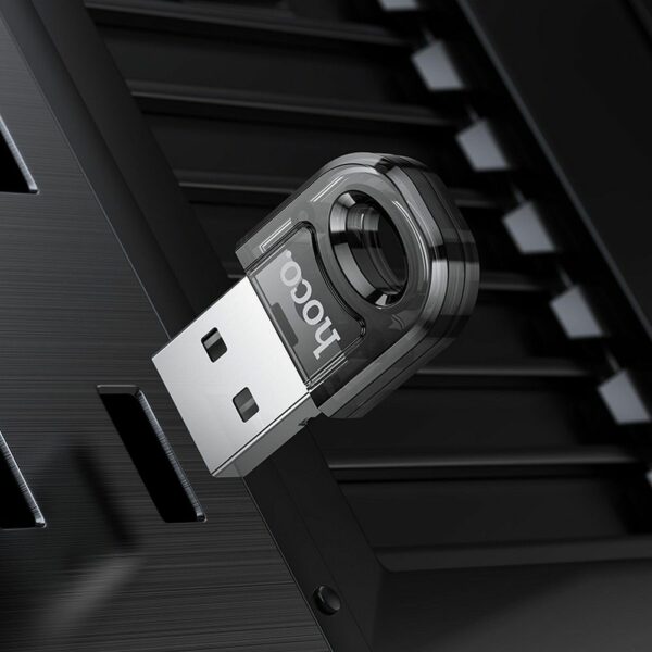 HOCO adapter USB A bluetooth UA28 transparent black