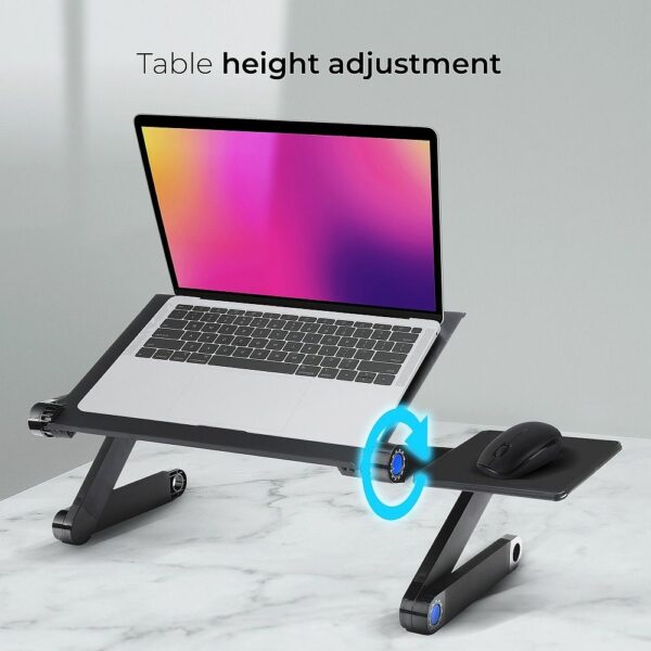 Desk for laptop uniwersal adjustable with cooling YL-803 black