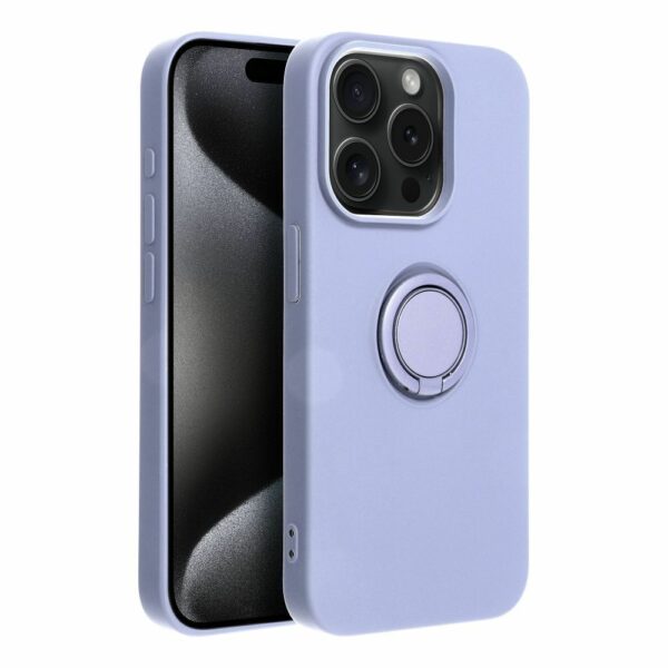 SILICONE RING case for IPHONE 15 Pro violet