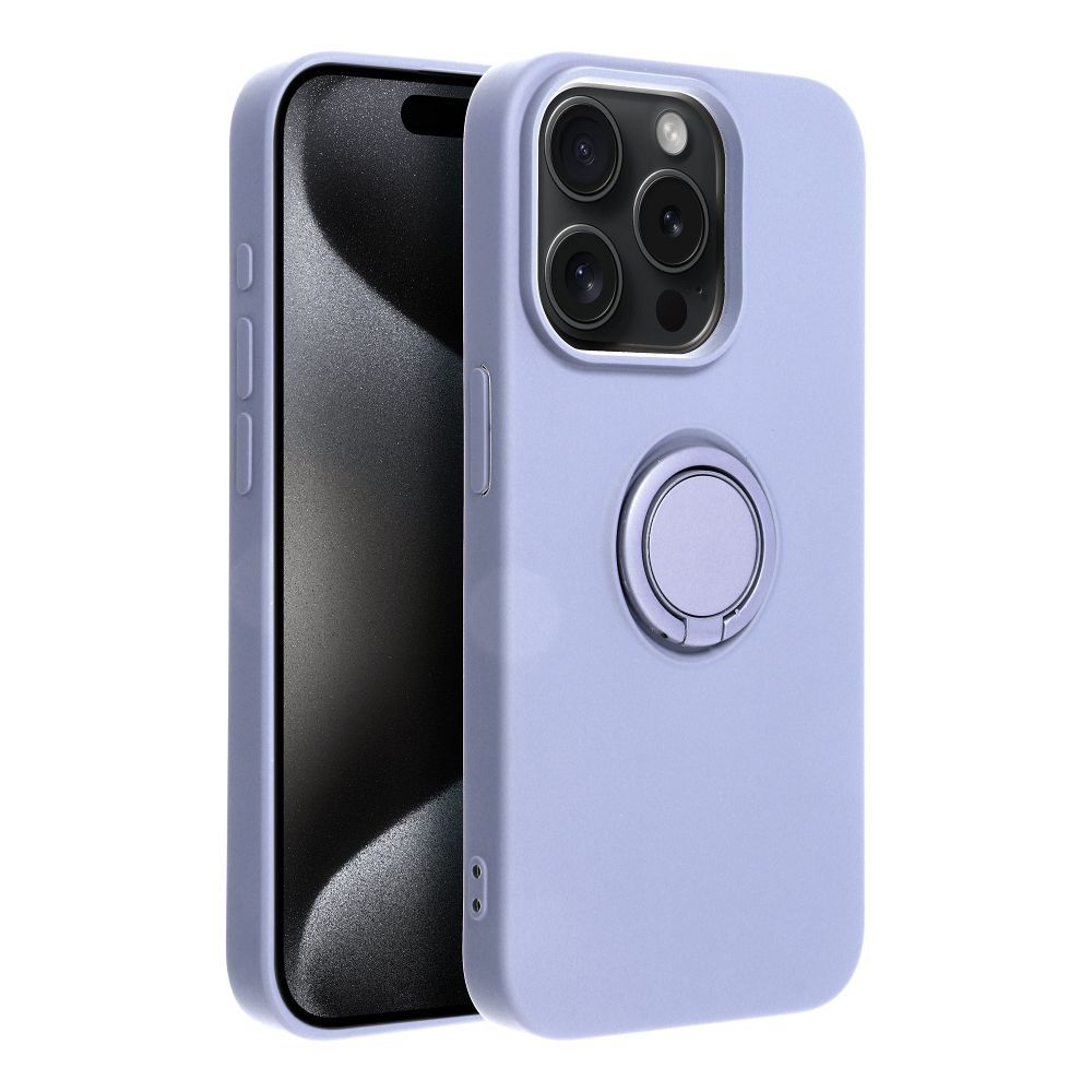 SILICONE RING case for IPHONE 15 Pro violet