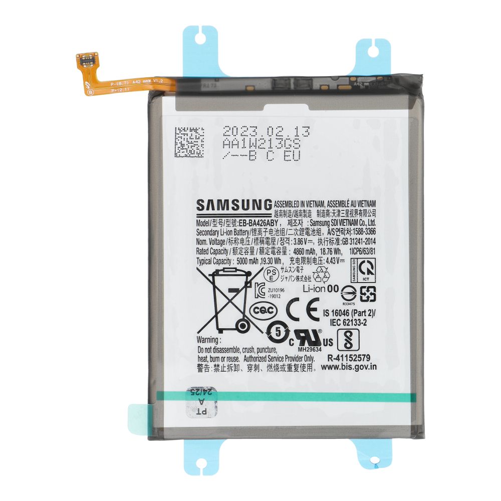 ServicePack Battery for SAMSUNG A72 A725F GH82-25461A