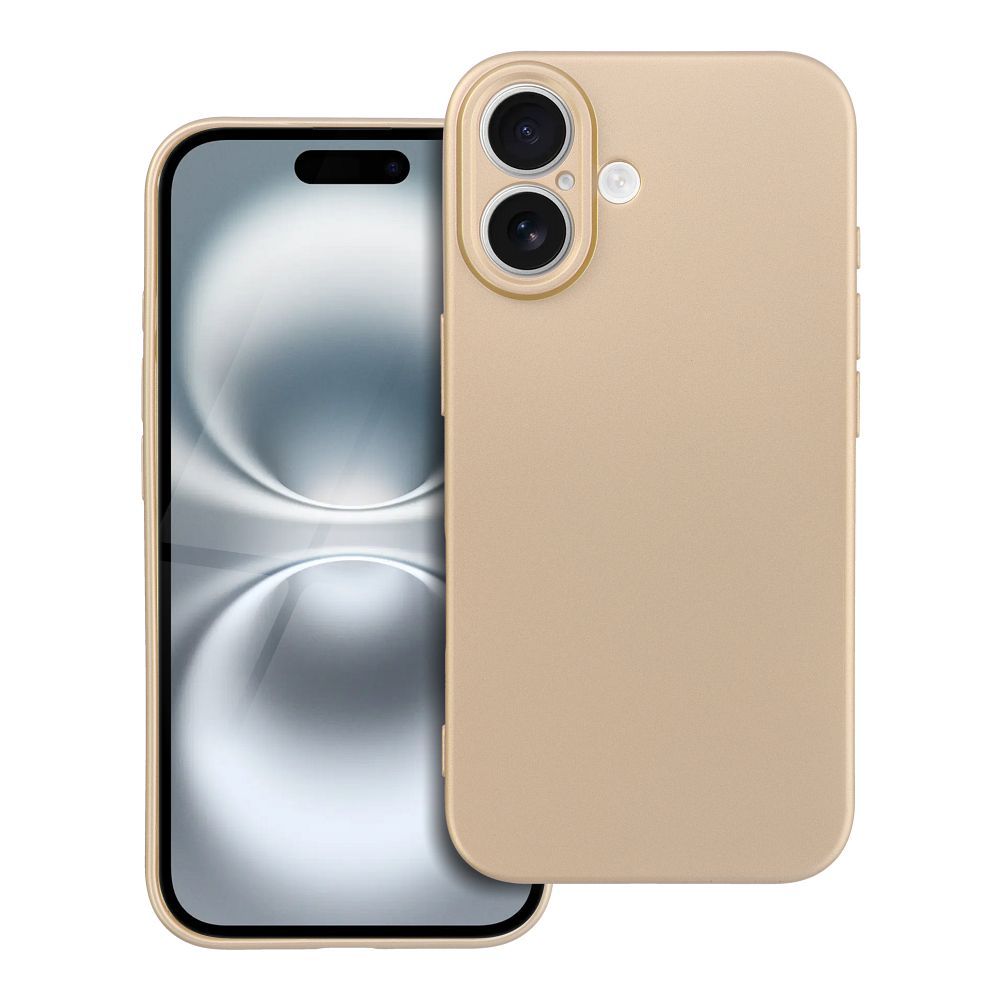 METALLIC Case for IPHONE 16 gold