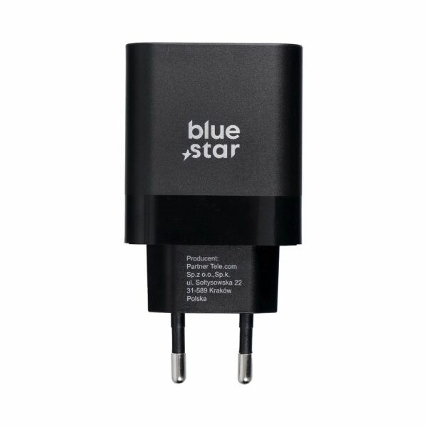 BLUE STAR travel charger Type C + cable Type C to Type C PD QC4.0 3A 45W TFB-TC-45WPD black