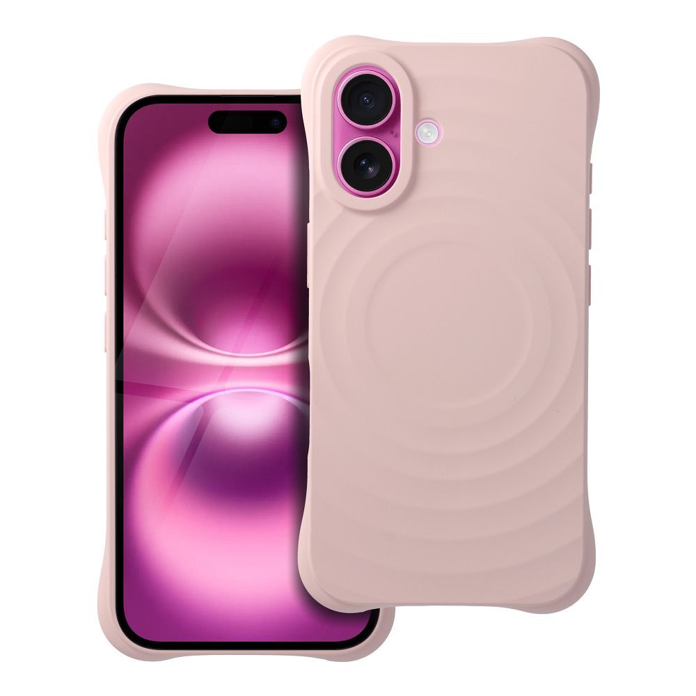 Silicone Zephyr Mag Cover compatible with MagSafe do IPHONE 16 pink