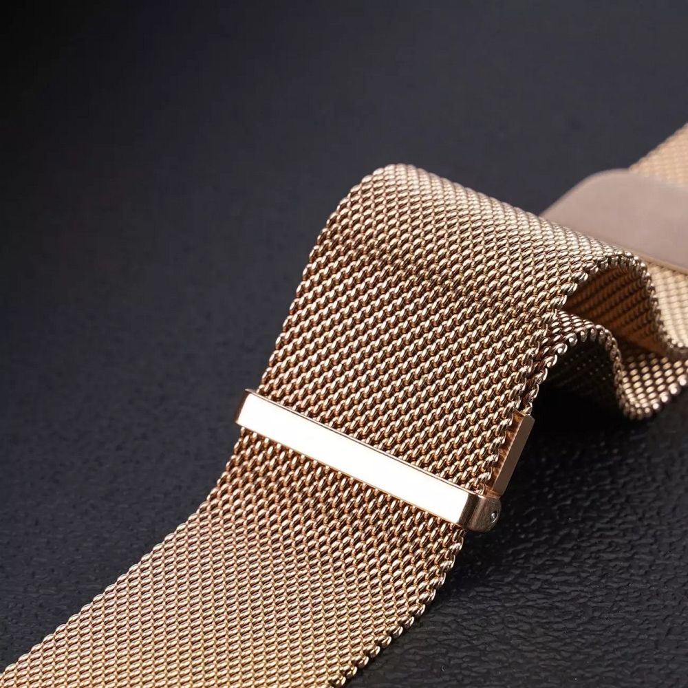 DUX DUCIS strap MILANESE stainless steel magnetic 20 mm gold