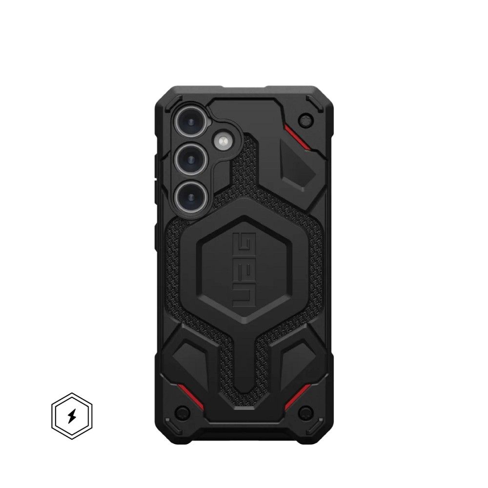 UAG Urban Armor Gear case MONARCH PRO with built-in magnet for SAMSUNG S24 5G kevlar black