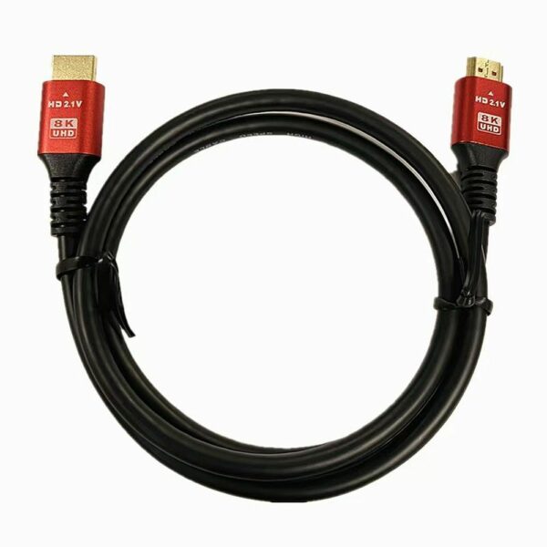 Cable HDMI 2.1 8K 60Hz / 4K 120Hz – Ultra High Speed, HDR, eARC, VRR, 48Gbps 1 m black