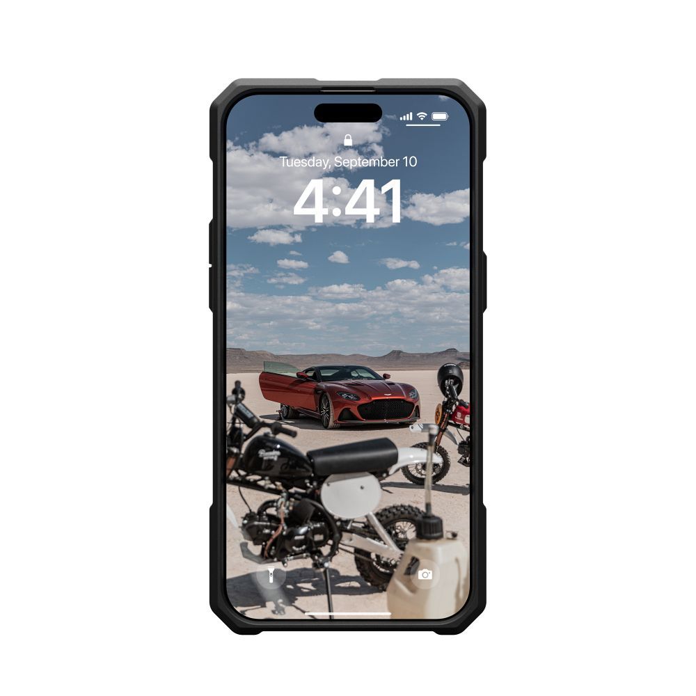 UAG Urban Armor Gear case MONARCH PRO compatible with MagSafe for IPHONE 15 Pro Max kevlar element green
