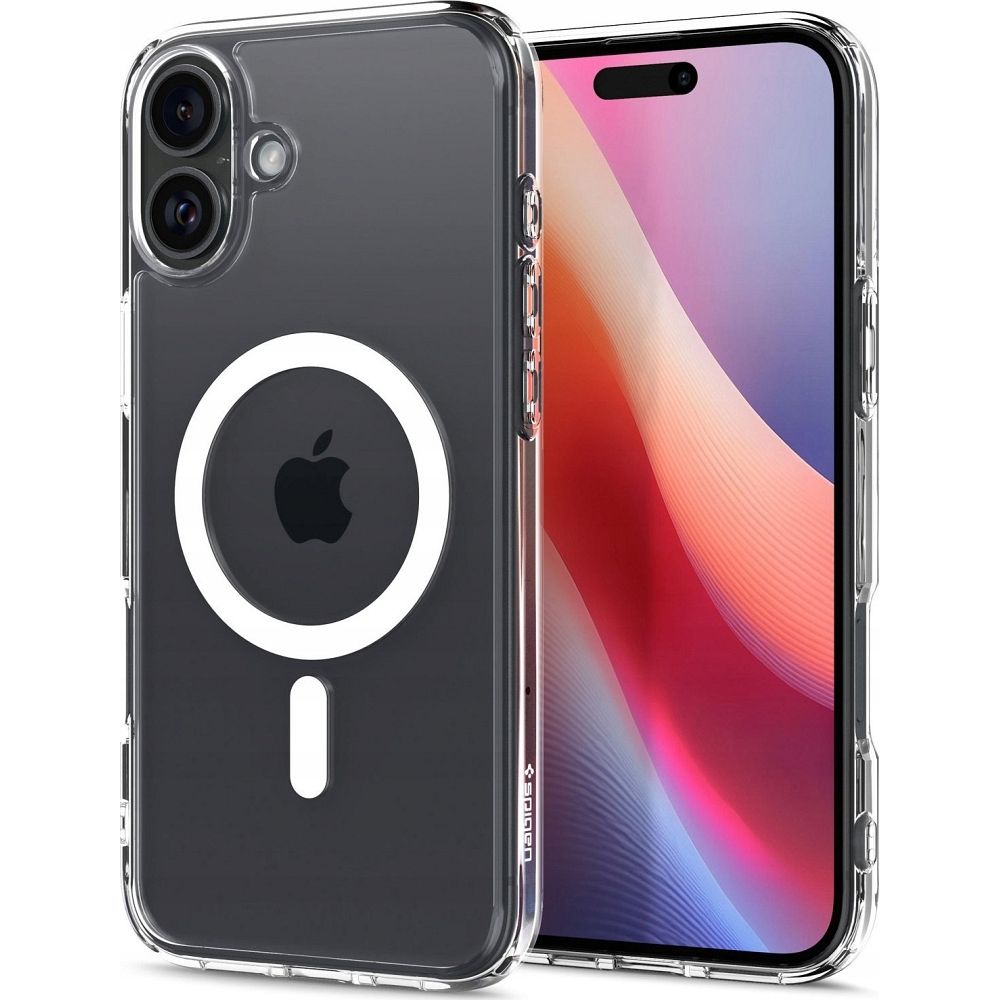 SPIGEN case ULTRA HYBRID MAG compatible with MagSafe for IPHONE 16 white