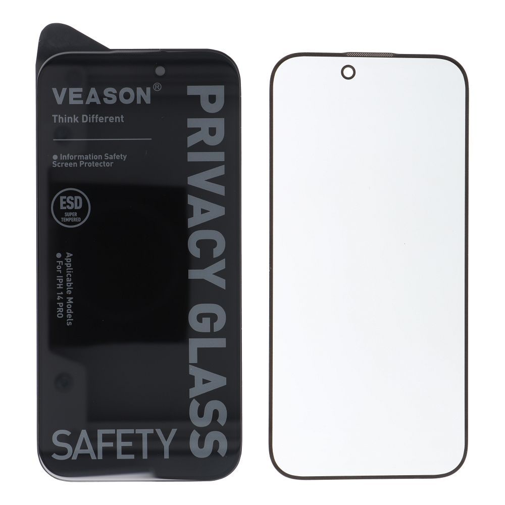 6D Pro Veason Privacy Glass - for Iphone 12 / 12 Pro black