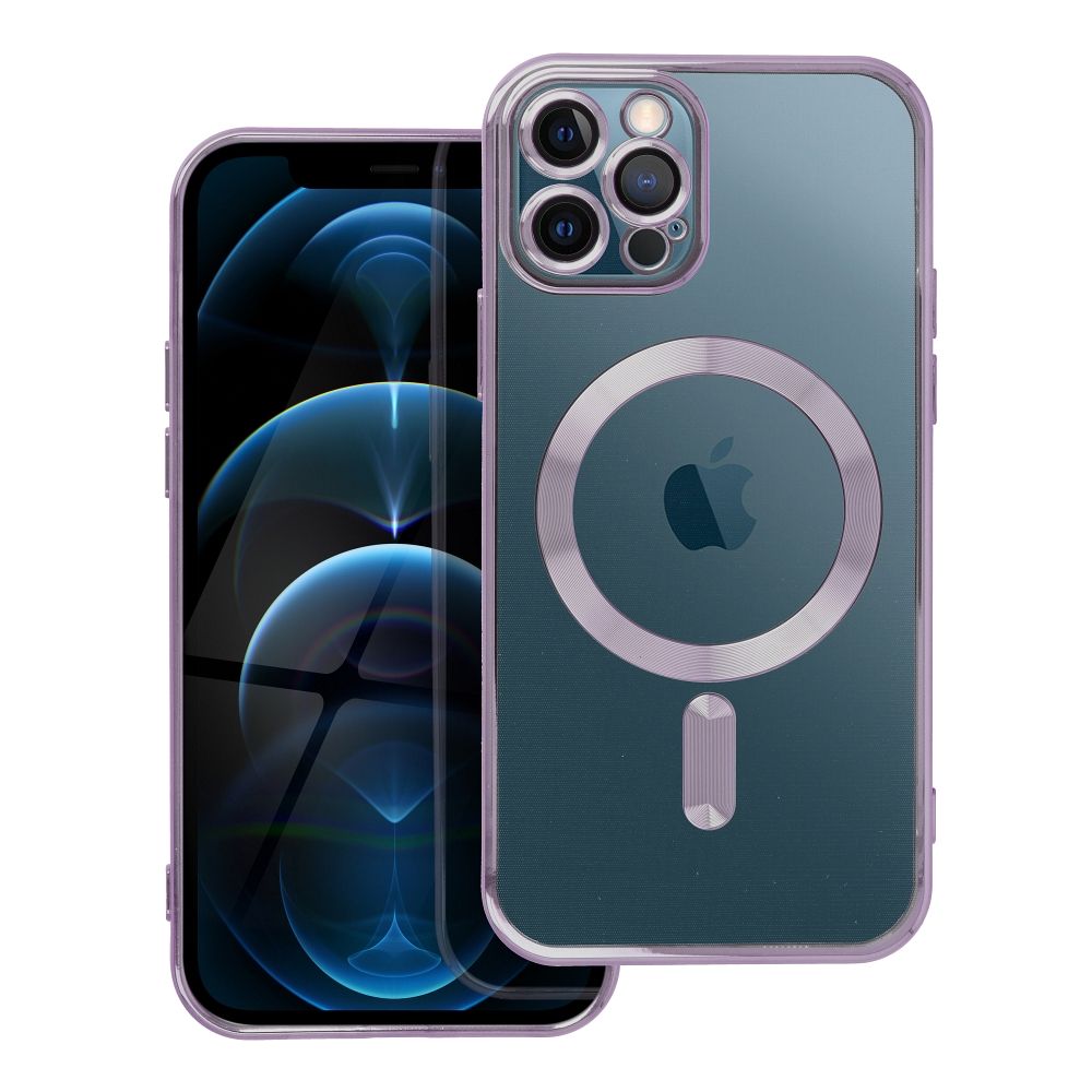 ELECTRO MAG COVER case compatible with MagSafe for IPHONE 12 Pro deep purple