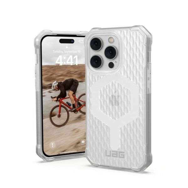 UAG Urban Armor Gear case ESSENTIAL ARMOR compatible with MagSafe for IPHONE 14 Pro Max frosted ice