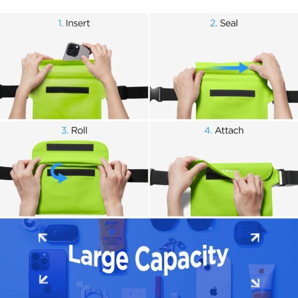 SPIGEN A620 Universal Waterproof Waist bag 2-pack cactus green