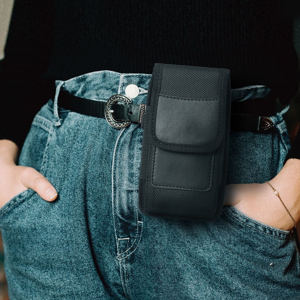 Vertical universal case OXFORD model 1 for IPHONE 5 / 5S / 5SE / 5C / OPPO A71 black