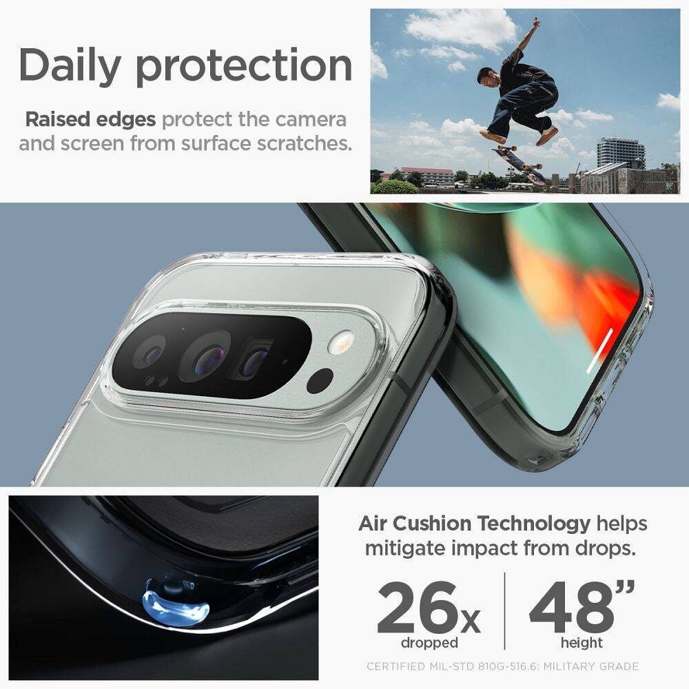 SPIGEN case ULTRA HYBRID Onetap Ring MagSafe for GOOGLE Pixel 9 Pro white