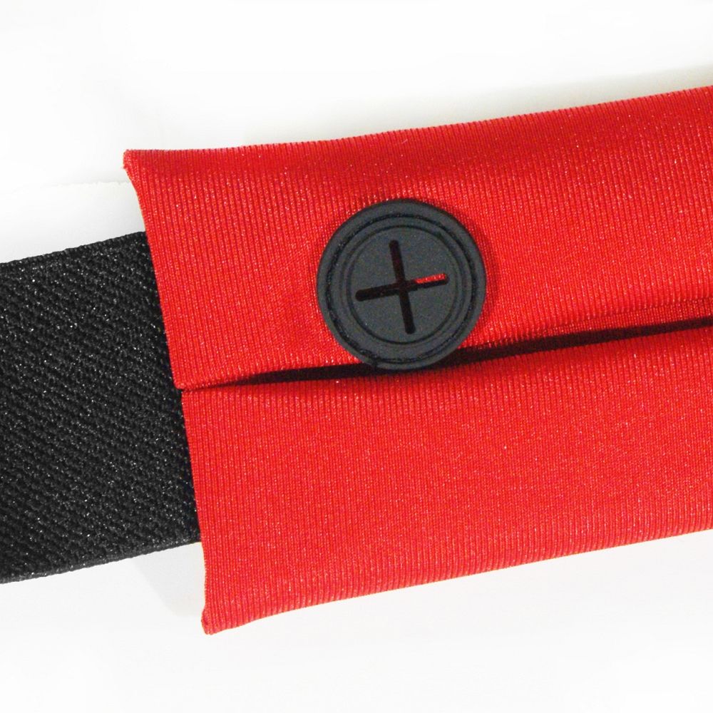 ART sport belt with case and light APS-01R red