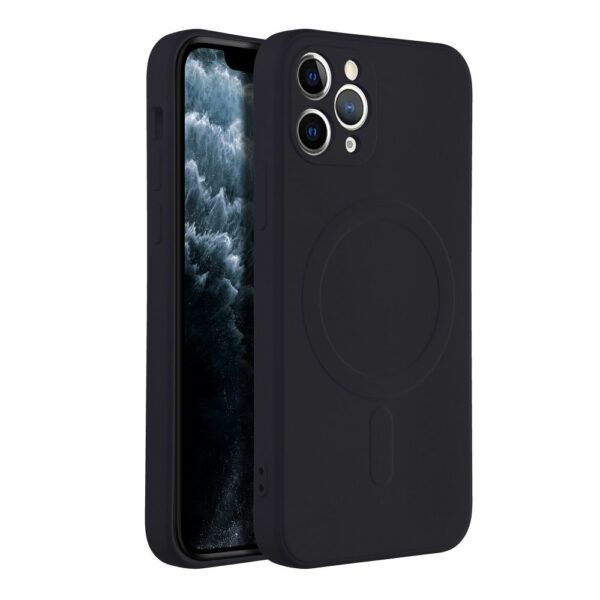 SILICONE MAG COVER case compatible with MagSafe for IPHONE 11 Pro black