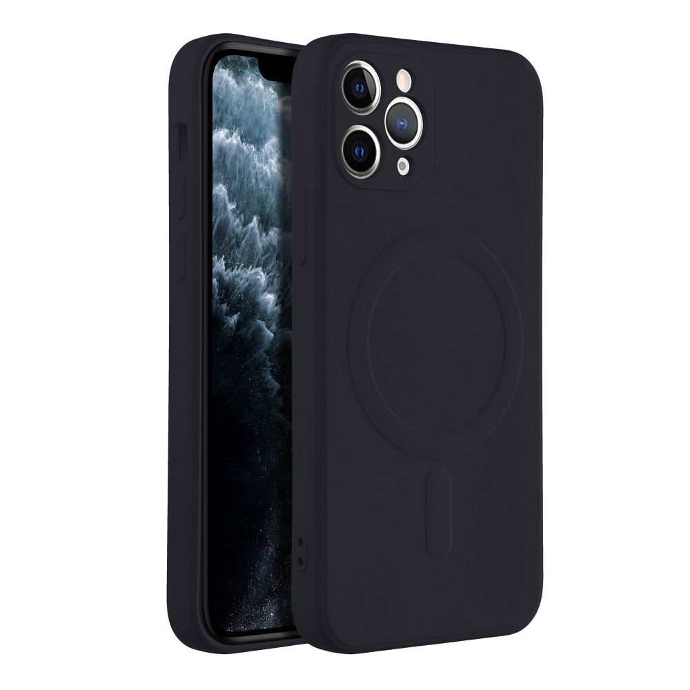 SILICONE MAG COVER case compatible with MagSafe for IPHONE 11 Pro black