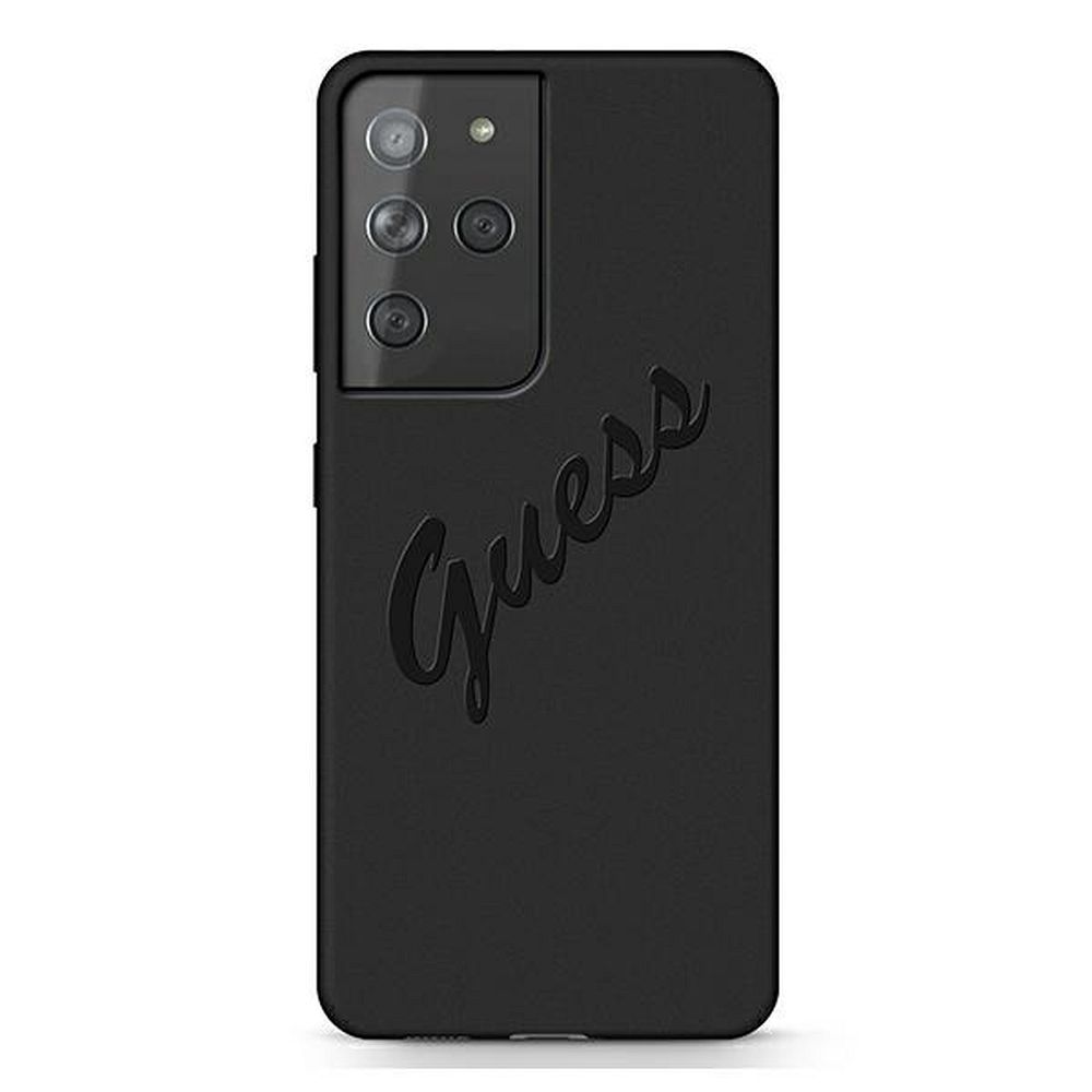GUESS case for SAMSUNG S21 Ultra GUHCS21LLSVSBK (Script Vintage) black