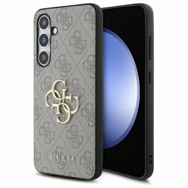 GUESS case for SAMSUNG S24 FE GUHCS24FE4GMGPI (HC PU 4G Big Metal Logo) pink