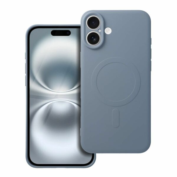 SILICONE MAG COVER case compatible with MagSafe for SAMSUNG S25 Plus light blue