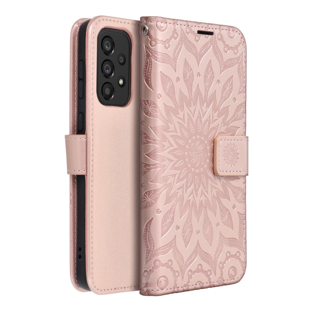 MEZZO Book case for SAMSUNG A33 5G mandala rose gold