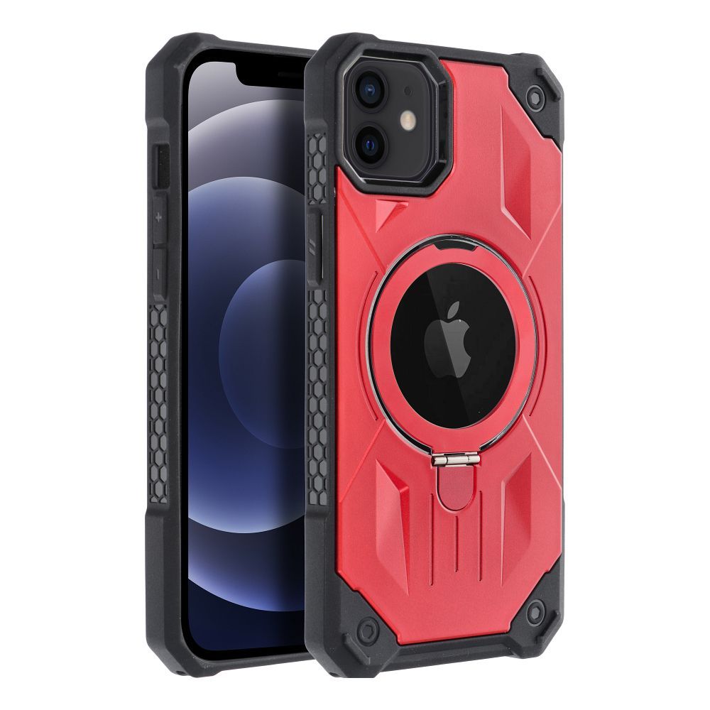 ARMOR MAG COVER case compatible with MagSafe for IPHONE 12 / 12 Pro red